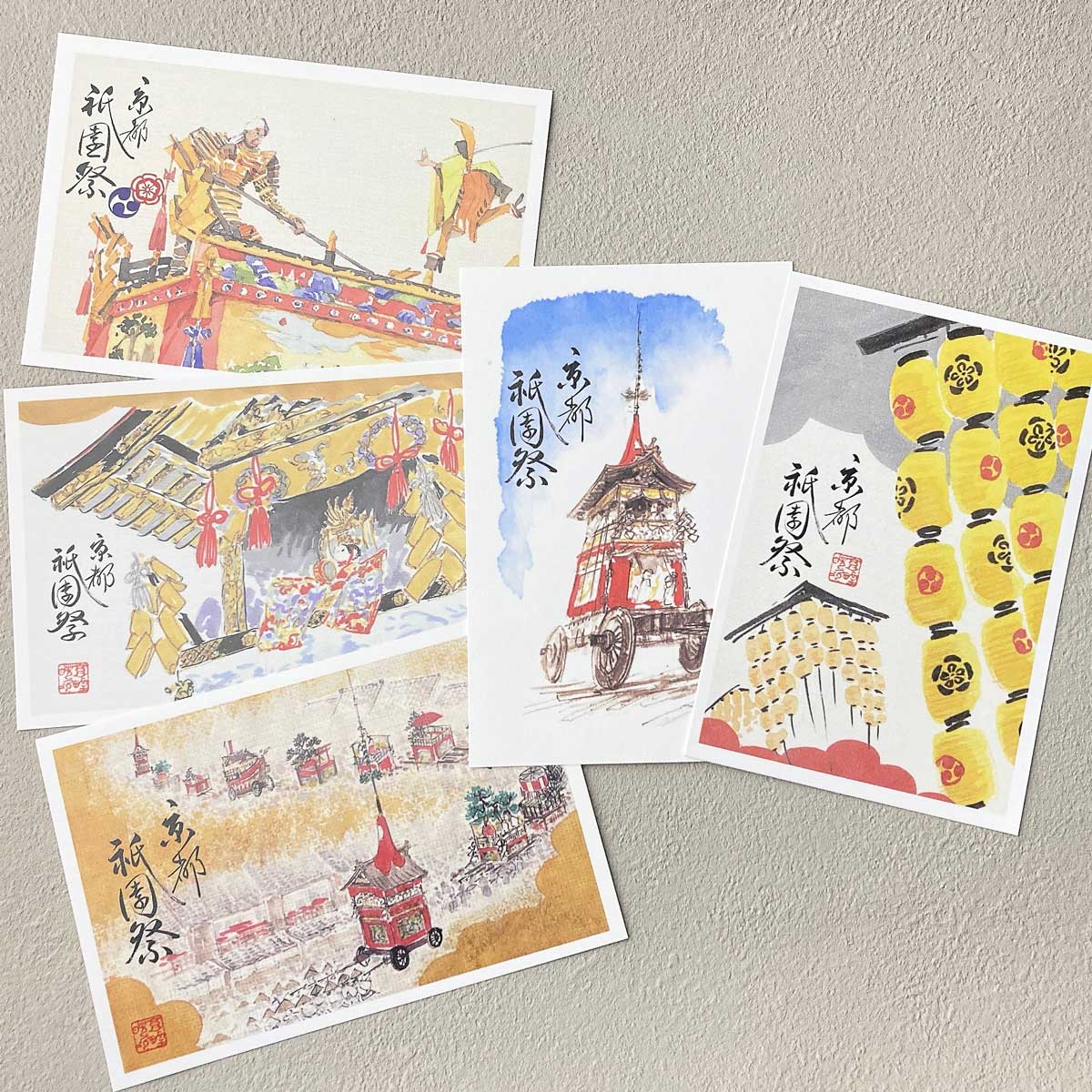 京都 祇園祭 絵はがき バナー